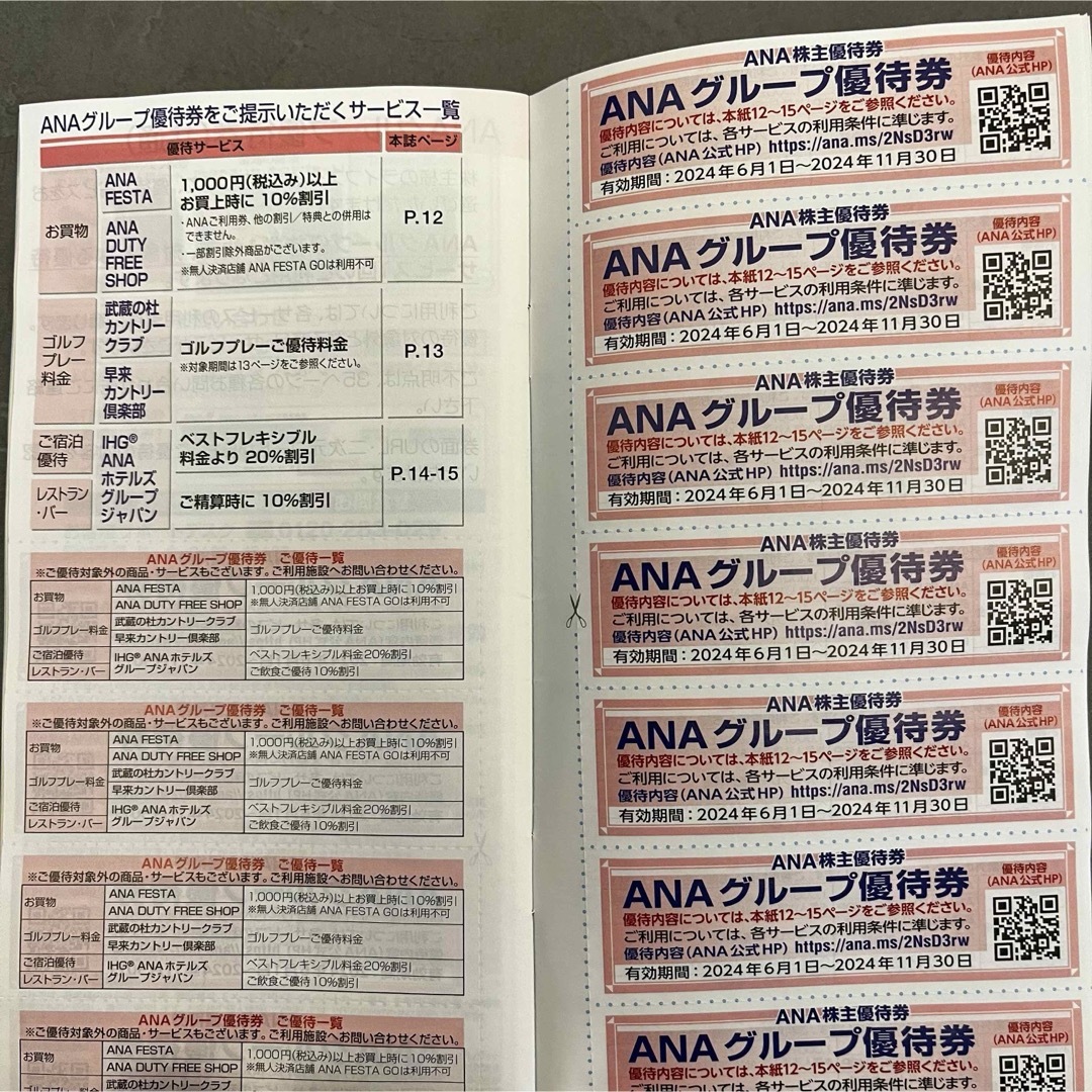 ANA(全日本空輸)(エーエヌエー(ゼンニッポンクウユ))のANA株主優待券 チケットの優待券/割引券(その他)の商品写真