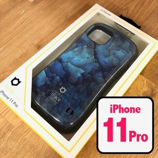 Hamee - 大理石調 ブルー iFace iPhone11Pro スマホケース 2133