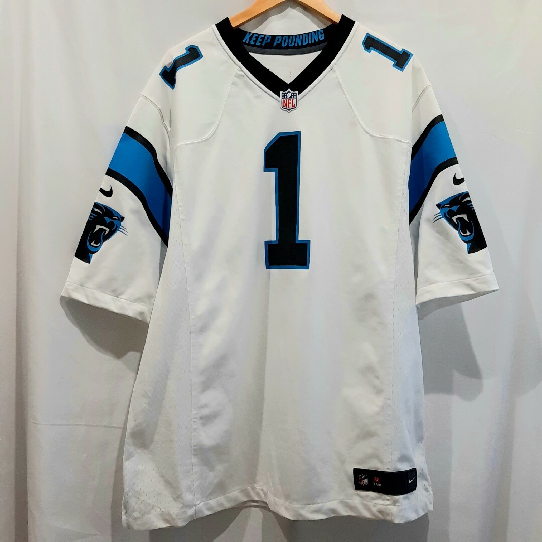 NIKE(ナイキ)のNIKE　ナイキ　フットボールジャージ　カロライナパンサーズ　ニュートン　NFL メンズのトップス(Tシャツ/カットソー(半袖/袖なし))の商品写真