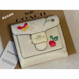 コーチ(COACH)の新品　COACH コーチ　二つ折り財布　ドリーミーベジ(財布)