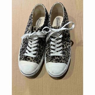 コンバース(CONVERSE)のJACK PURCELL コンバース　converse レオパード　ファー(スニーカー)