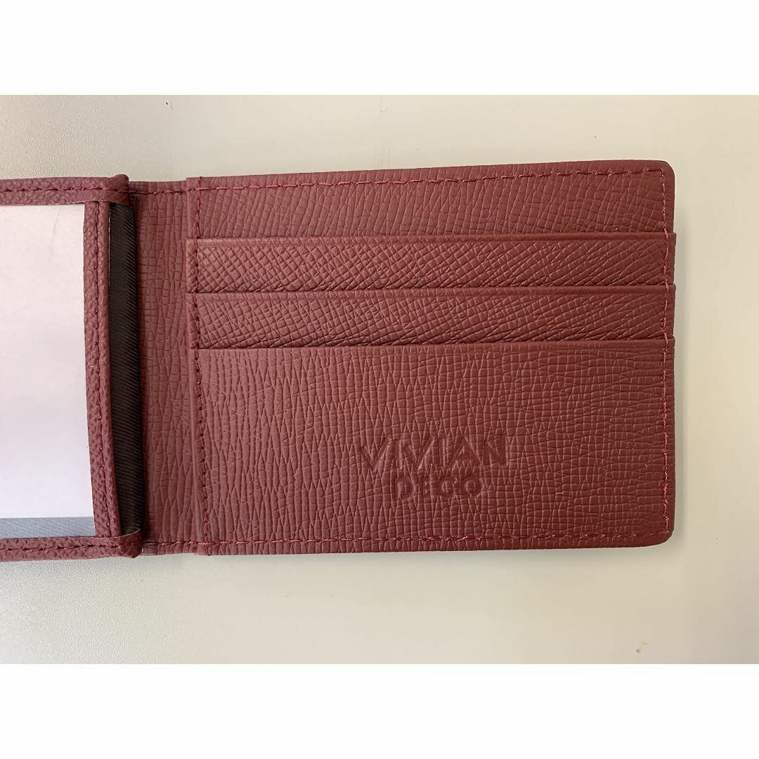 【色: スモーキーブルー】VIVIAN DECO 定期入れ 免許証ケース 免許証 メンズのバッグ(その他)の商品写真