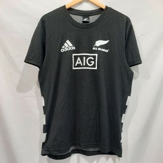 アディダス(adidas)のadidas　アディダス　オールブラックスシャツ　ラグビー　練習着　運動着(Tシャツ/カットソー(半袖/袖なし))