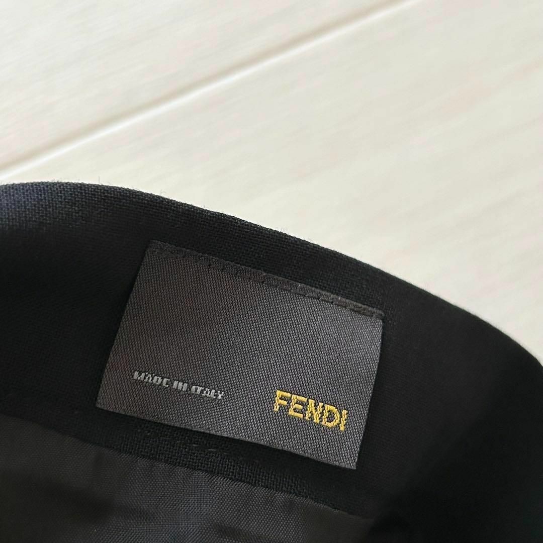 FENDI 台形スカート 42 大きいサイズ ホログラムシールあり 美品 レディースのスカート(ひざ丈スカート)の商品写真