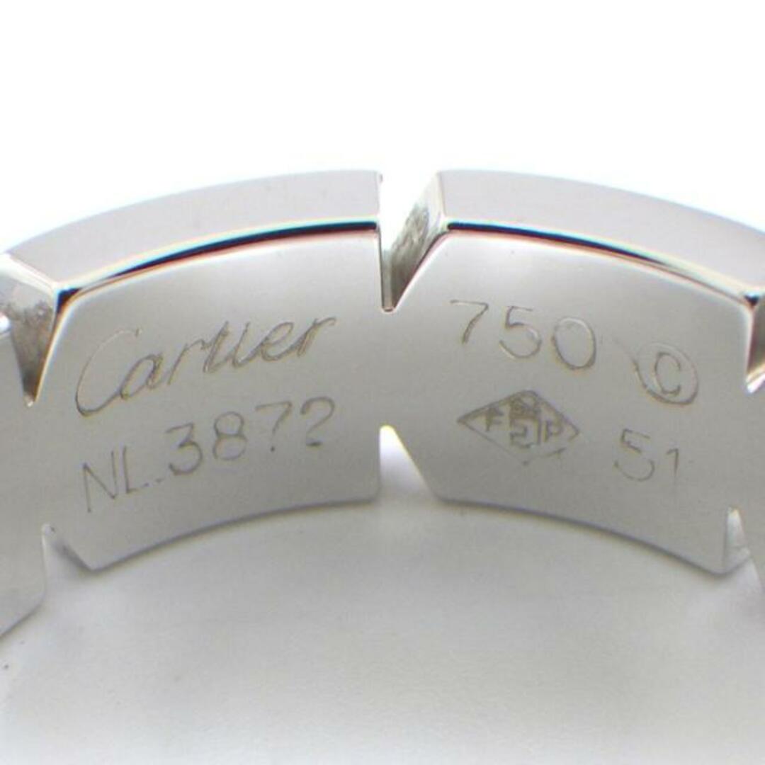 Cartier(カルティエ)のカルティエ Cartier リング タンクフランセーズ B4064351 15ポイント ダイヤモンド K18WG 11号 / #51 【中古】 レディースのアクセサリー(リング(指輪))の商品写真