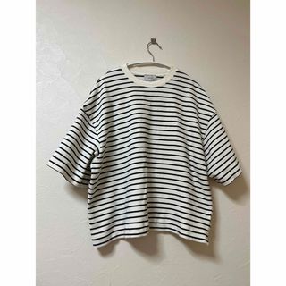 1LDK SELECT - EVCON  BORDER S/S WIDE T-SHIRT