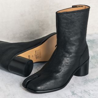 マルタンマルジェラ(Maison Martin Margiela)のメゾン マルジェラ/MAISON MARGIELA ブーツ メンズ キャメルレザー アンクルブーツ BLACK S57WU0132-PR058-T8013 _0410ff(ブーツ)