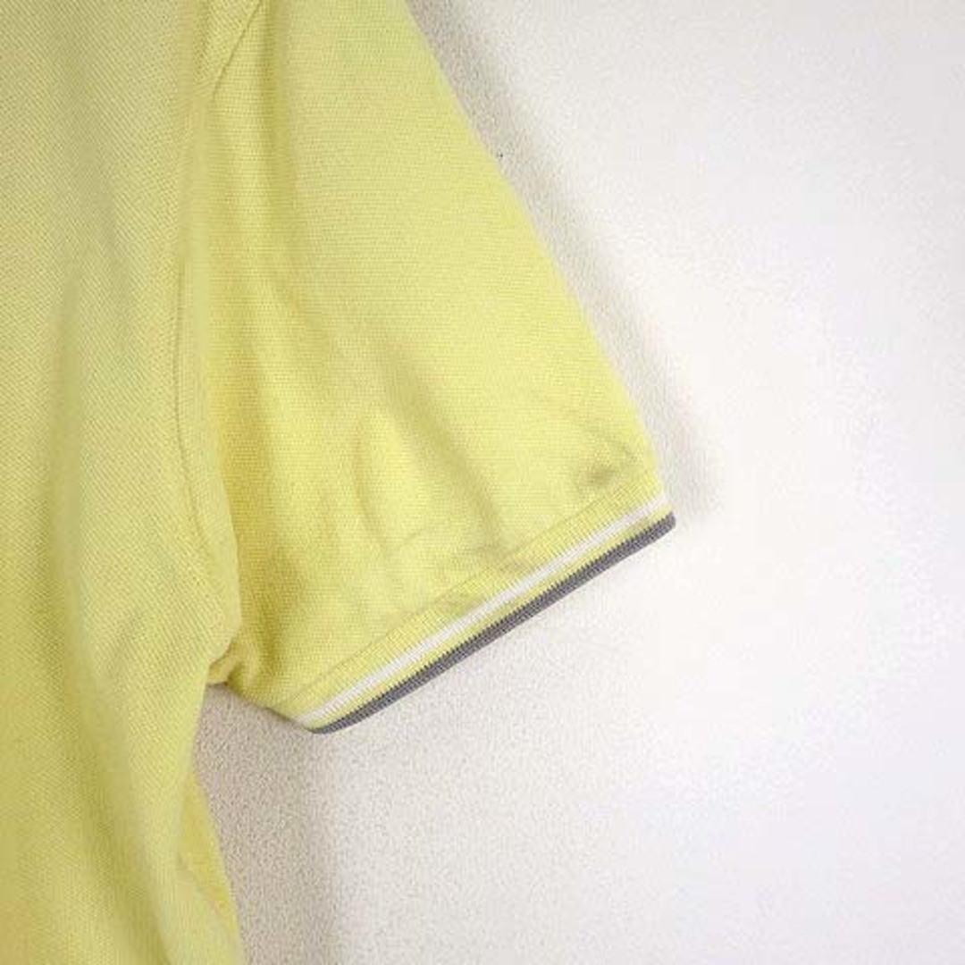 FRED PERRY(フレッドペリー)のイングランド製 フレッドペリー ポロシャツ 80’S ロゴ 刺繍 半袖 M 黄 メンズのトップス(ポロシャツ)の商品写真