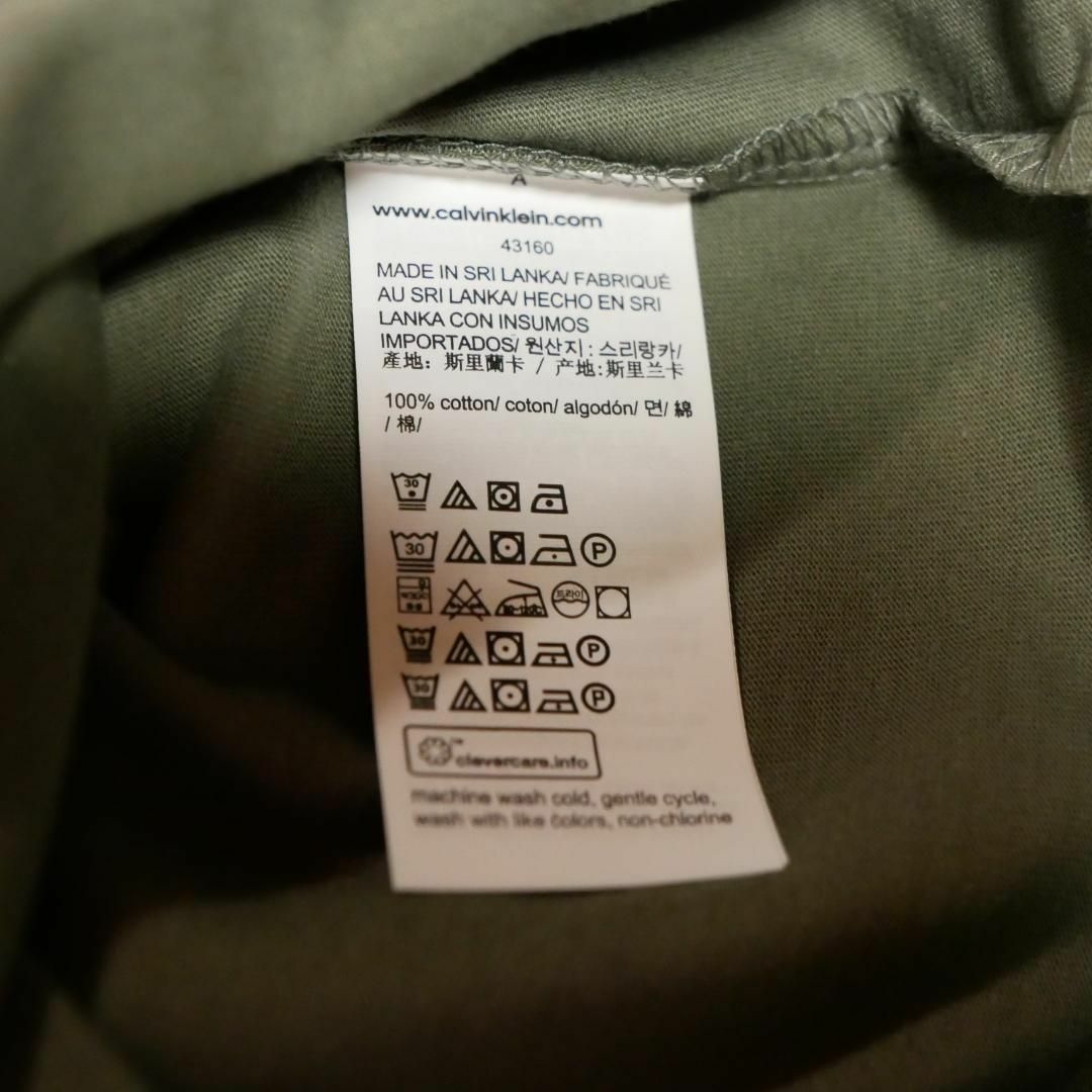 Calvin Klein(カルバンクライン)の【新品】カルバンクライン　Tシャツ　L　カーキ　Calvin Klein メンズのトップス(Tシャツ/カットソー(半袖/袖なし))の商品写真