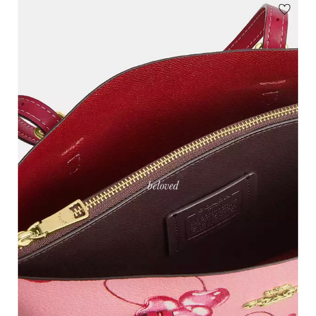 COACH - 新作 coach コーチ モリー トート 25 チェリー プリント COACH - 新作 coach コーチ モリー トート 25 チェリー プリント