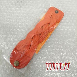 【未使用】エヴァンゲリオン EVANGELION レザーブレスレット BEAMSコラボ オレンジ(その他)