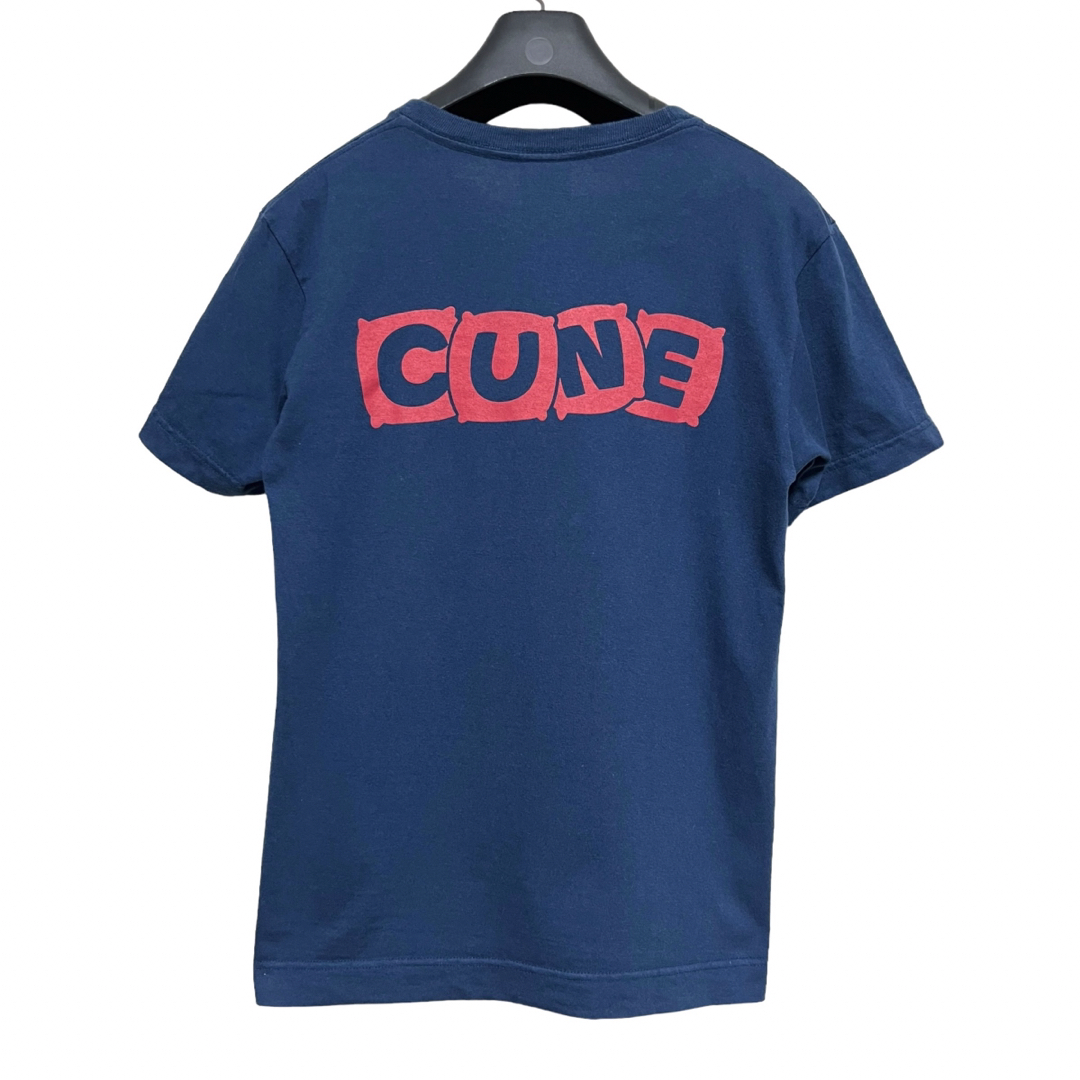 CUNE(キューン)の匿名発送　美品　CUNE キューン　プリントT サイズS ネイビー メンズのトップス(Tシャツ/カットソー(半袖/袖なし))の商品写真