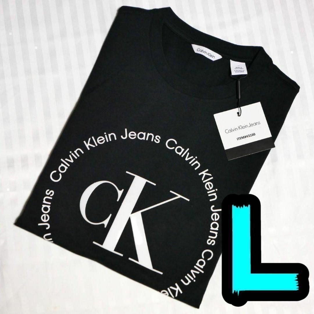 Calvin Klein(カルバンクライン)の【新品】カルバンクライン　Tシャツ　L　黒　Calvin Klein メンズのトップス(Tシャツ/カットソー(半袖/袖なし))の商品写真