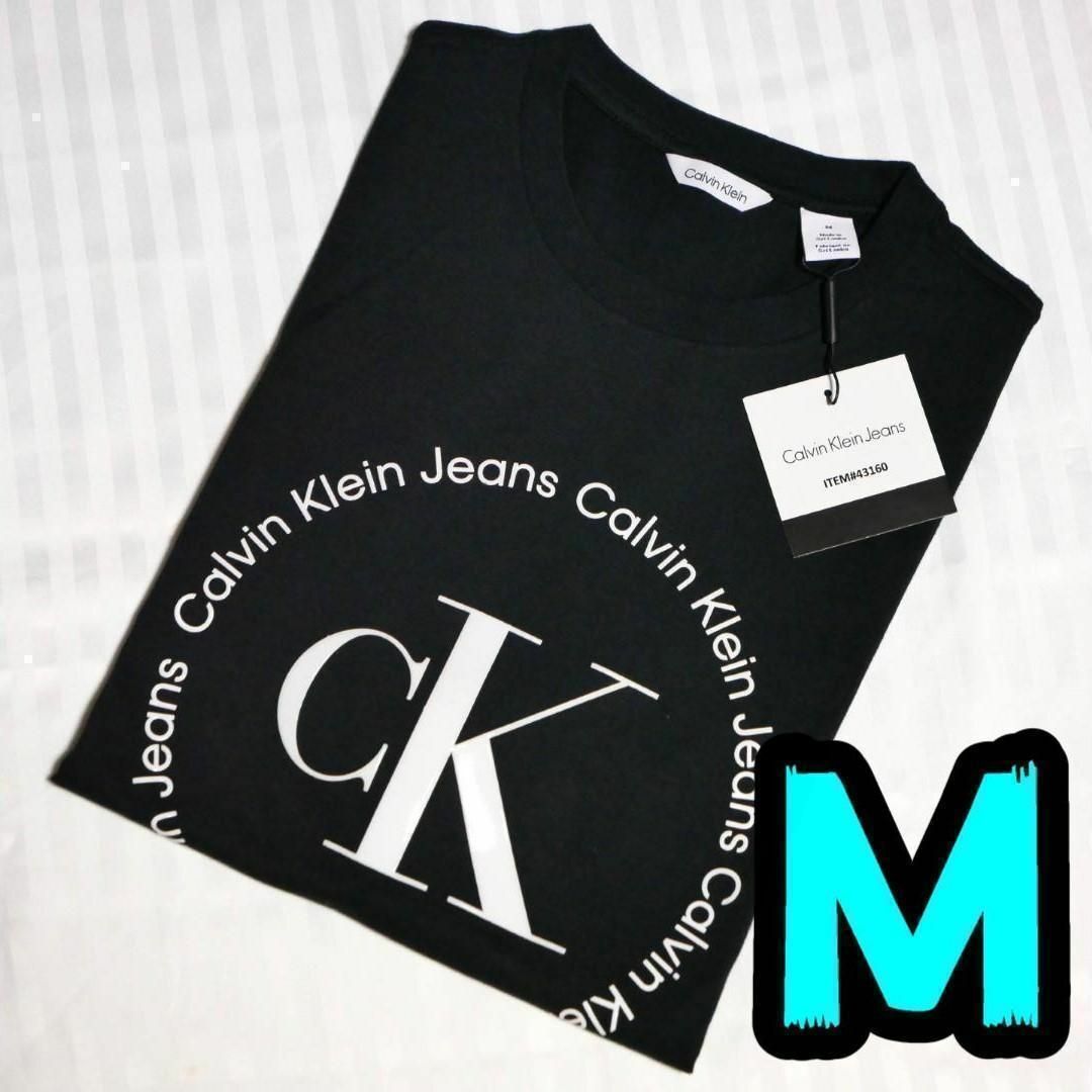Calvin Klein(カルバンクライン)の【新品】カルバンクライン　Tシャツ　M　黒　Calvin Klein　② メンズのトップス(Tシャツ/カットソー(半袖/袖なし))の商品写真