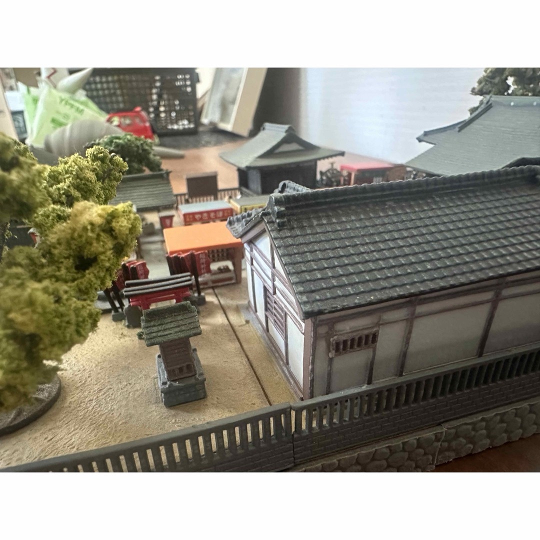 鉄道模型　ジオラマ　Nゲージ　神社　祭り　風景 エンタメ/ホビーのエンタメ その他(その他)の商品写真