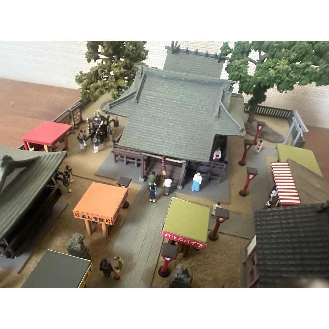 鉄道模型　ジオラマ　Nゲージ　神社　祭り　風景 エンタメ/ホビーのエンタメ その他(その他)の商品写真