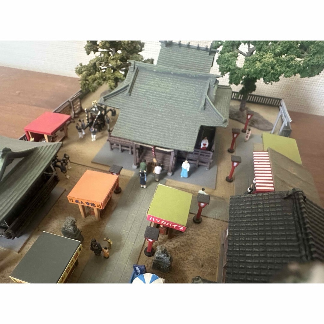 鉄道模型　ジオラマ　Nゲージ　神社　祭り　風景 エンタメ/ホビーのエンタメ その他(その他)の商品写真