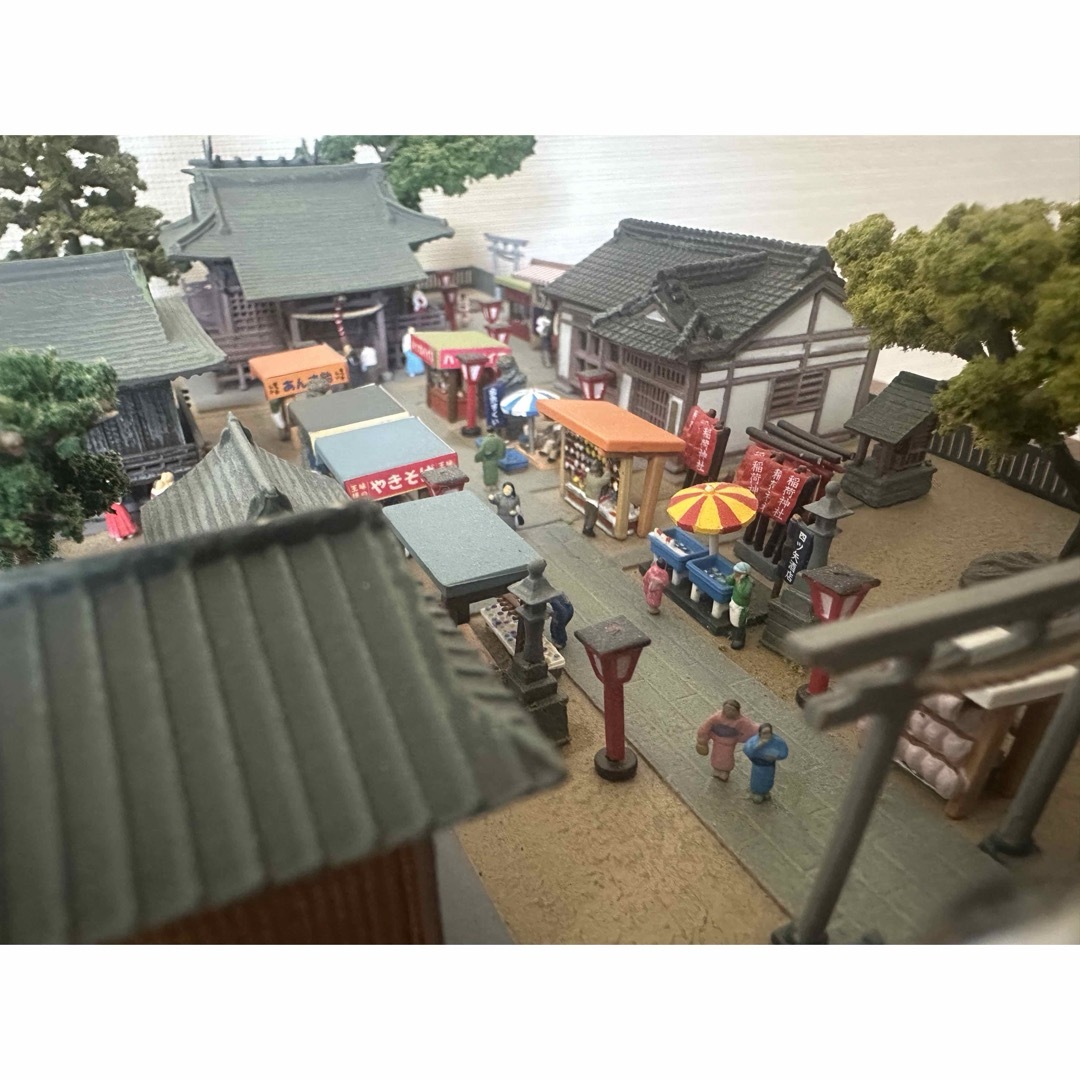 鉄道模型　ジオラマ　Nゲージ　神社　祭り　風景 エンタメ/ホビーのエンタメ その他(その他)の商品写真