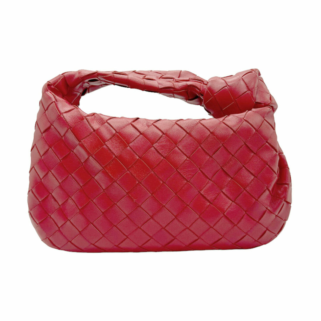 Bottega Veneta(ボッテガヴェネタ)のボッテガヴェネタ BOTTEGAVENETA ハンドバッグ イントレチャート レザー レッド レディース 送料無料【中古】 z0913 レディースのバッグ(ハンドバッグ)の商品写真