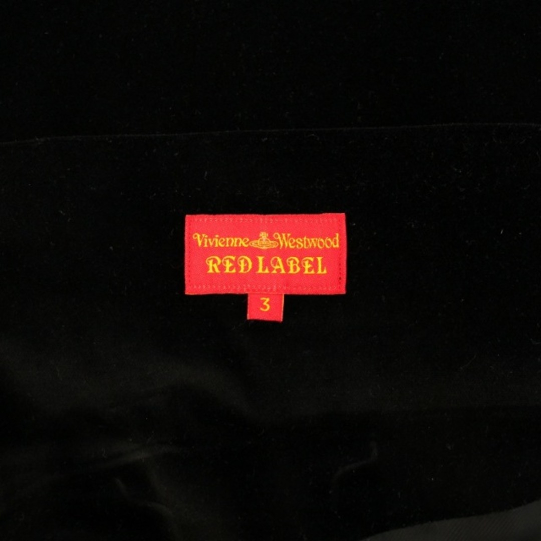 ヴィヴィアンウエストウッドレッドレーベル ベロアスカート ひざ丈 タイト 変形 レディースのスカート(ひざ丈スカート)の商品写真