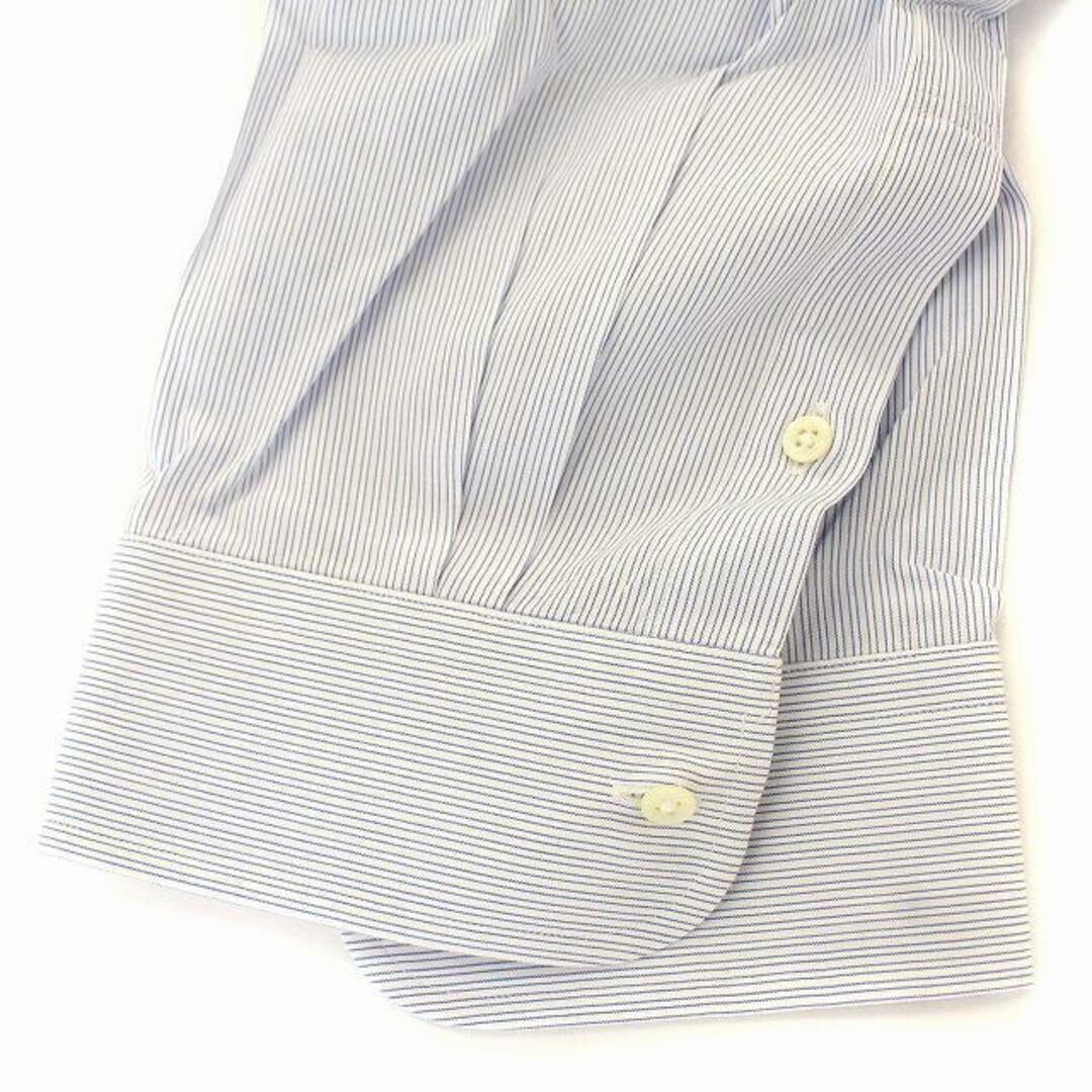 LANVIN(ランバン)のランバン LANVIN シャツ ストライプ ワイシャツ 長袖 44 白 青 メンズのトップス(シャツ)の商品写真