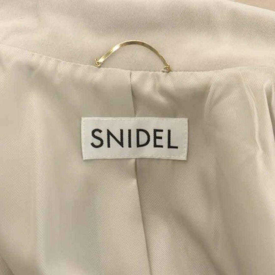 SNIDEL(スナイデル)のスナイデル チュールコート チェスターコート ロング シアー 0 S ベージュ レディースのジャケット/アウター(その他)の商品写真