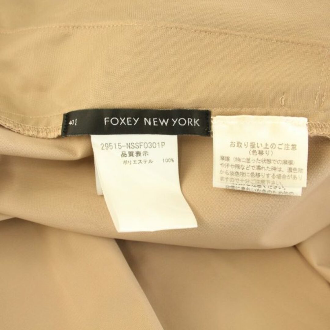 フォクシーニューヨーク スカート ひざ丈 フレア 40 M ベージュ 29515 レディースのスカート(ひざ丈スカート)の商品写真