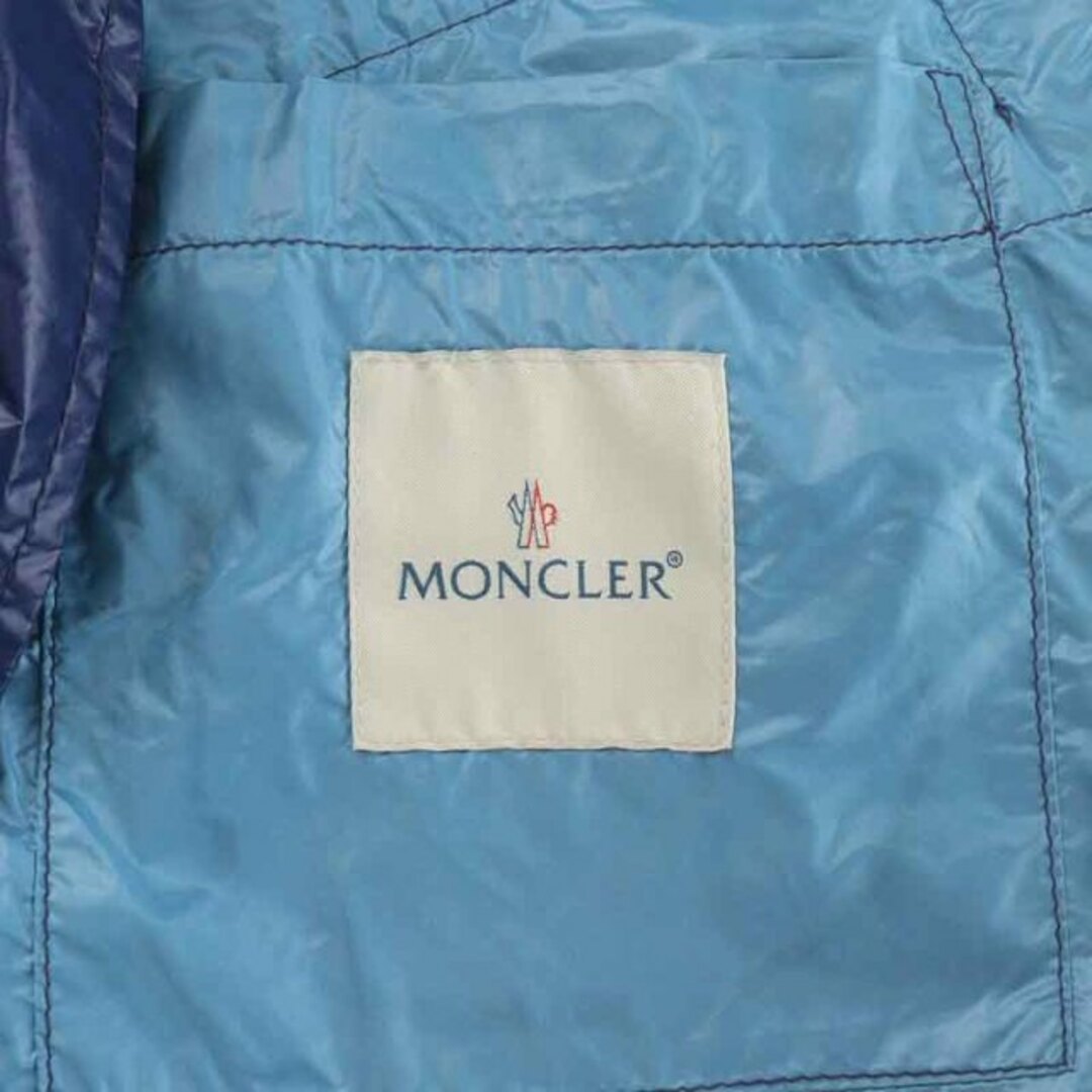 MONCLER(モンクレール)のMONCLER ARGENT ジャケット ブルゾン スタンドカラー 1 M 紺 メンズのジャケット/アウター(ブルゾン)の商品写真
