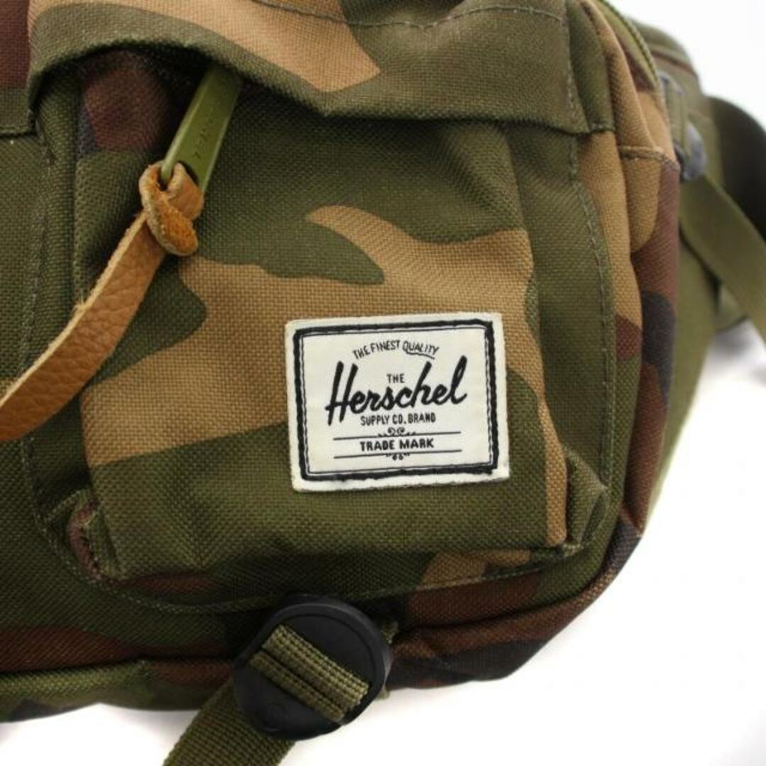 HERSCHEL(ハーシェル)のHERSCHEL ウエストバッグ ボディバッグ カモフラ 迷彩柄 ロゴ カーキ メンズのバッグ(ウエストポーチ)の商品写真