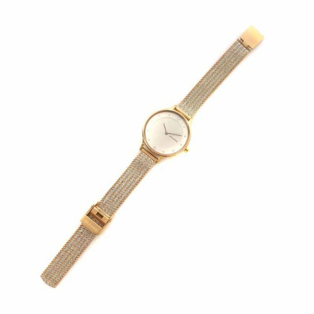 SKAGEN(スカーゲン)のスカーゲン Anita Lille ツートーン スチールリップルメッシュウォッチ レディースのファッション小物(腕時計)の商品写真