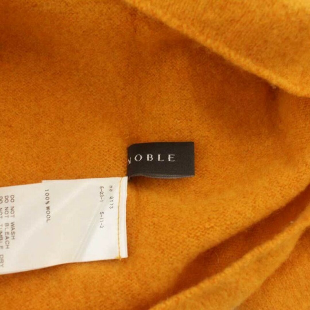 Noble(ノーブル)のノーブル NOBLE ニット セーター クルーネック 七分袖 オレンジ /KQ レディースのトップス(ニット/セーター)の商品写真