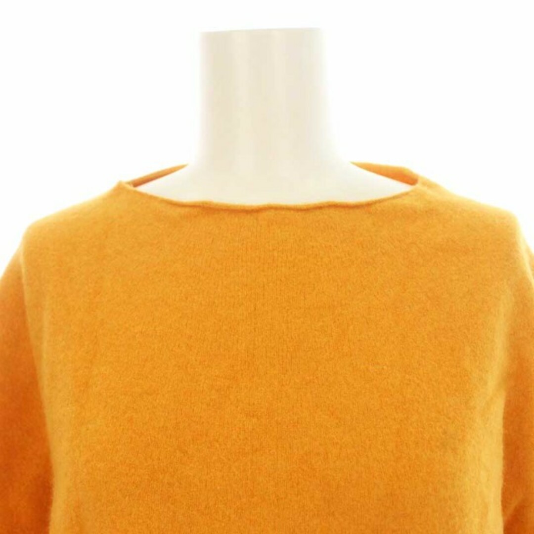 Noble(ノーブル)のノーブル NOBLE ニット セーター クルーネック 七分袖 オレンジ /KQ レディースのトップス(ニット/セーター)の商品写真