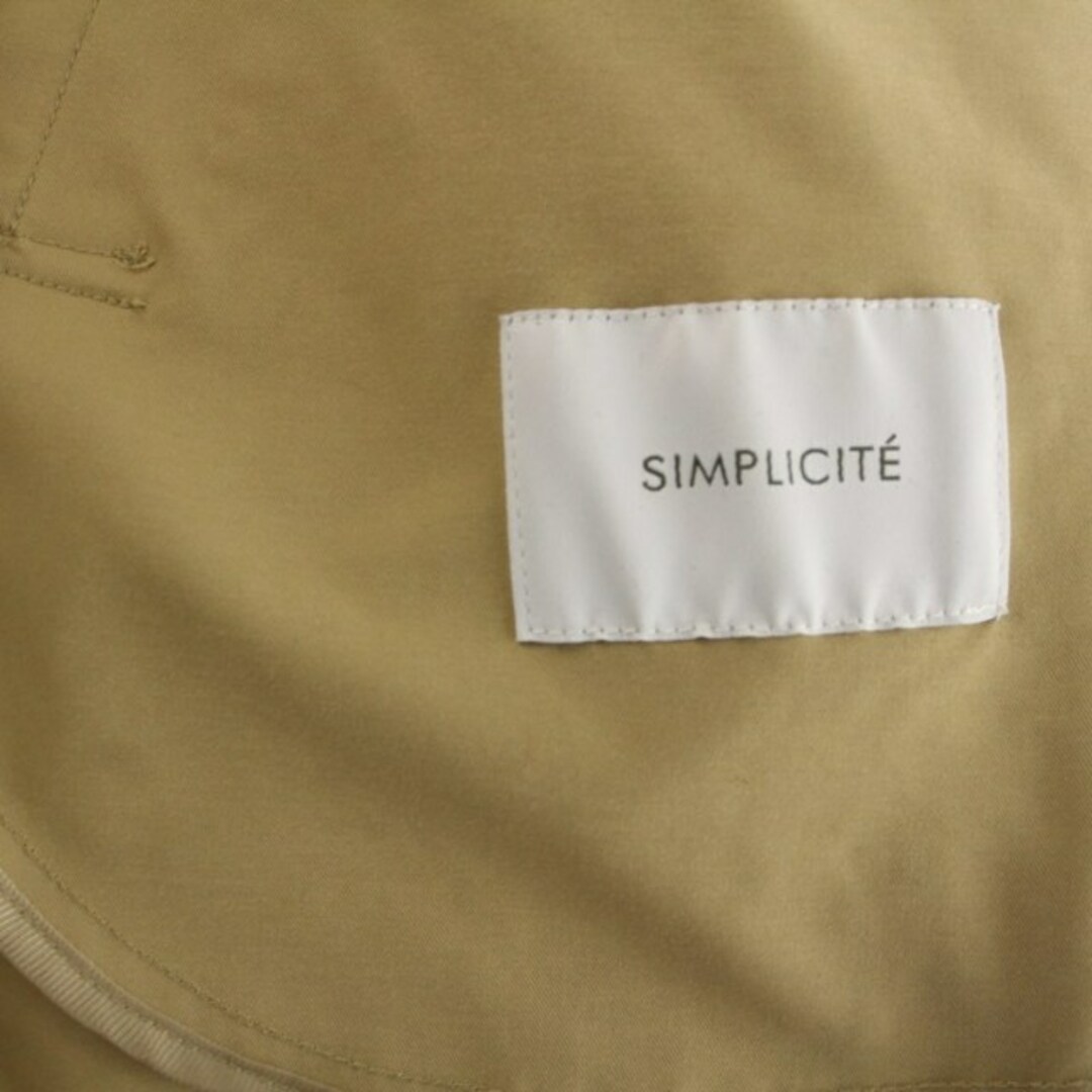 Simplicite(シンプリシテェ)のシンプリシテェ コート ロング 2WAY フード ノーカラー ベージュ /XK レディースのジャケット/アウター(その他)の商品写真