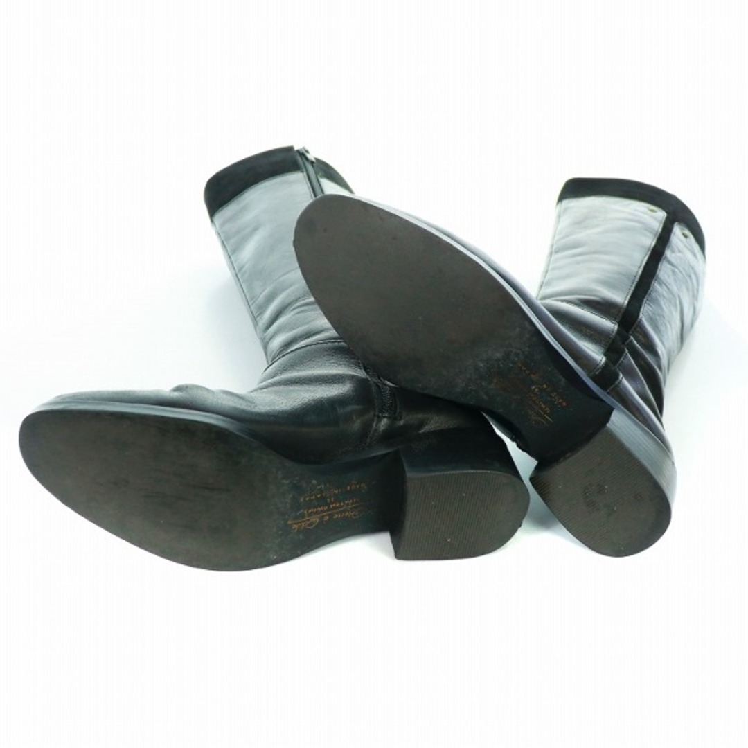 Odette e Odile(オデットエオディール)のオデットエオディール アローズ ロングブーツ レザー スエード 切替 22cm レディースの靴/シューズ(ブーツ)の商品写真