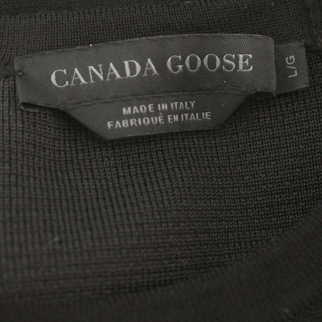 CANADA GOOSE(カナダグース)のカナダグース CANADA GOOSE ニット ウール セーター 長袖 L 黒 メンズのトップス(ニット/セーター)の商品写真