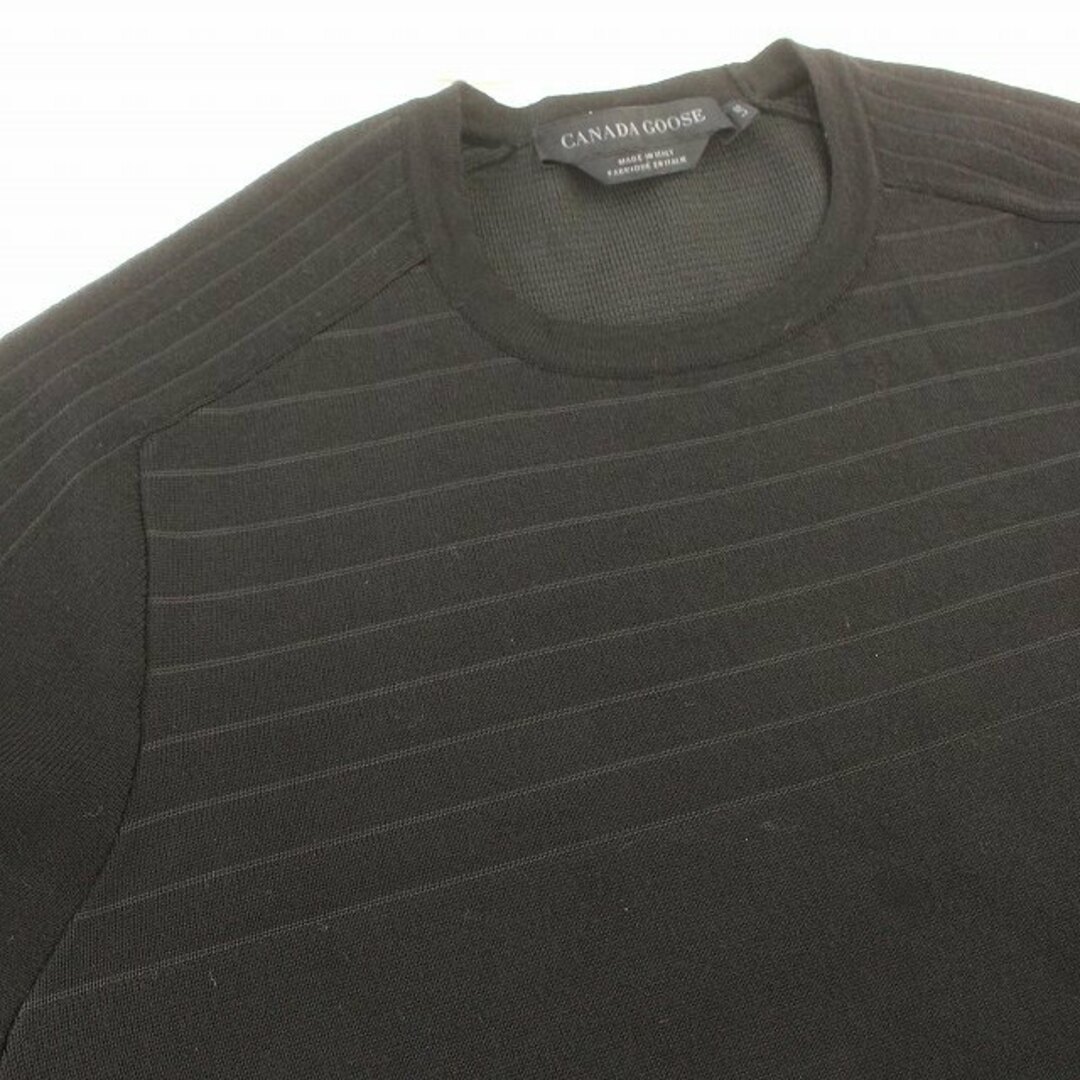 CANADA GOOSE(カナダグース)のカナダグース CANADA GOOSE ニット ウール セーター 長袖 L 黒 メンズのトップス(ニット/セーター)の商品写真