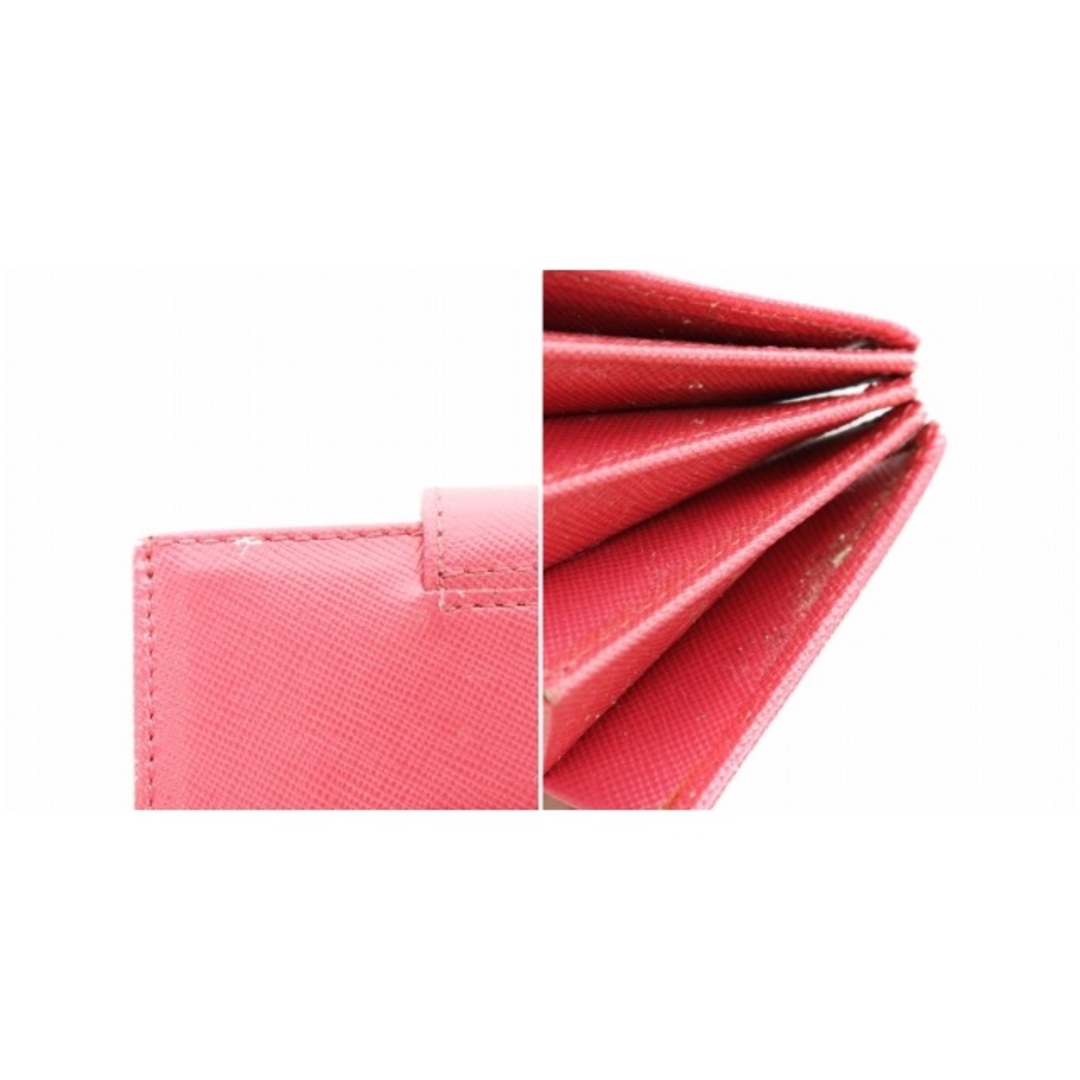 PRADA(プラダ)のプラダ 三角プレート サフィアーノ レザー カードケース ピンク 1M1211 レディースのファッション小物(名刺入れ/定期入れ)の商品写真