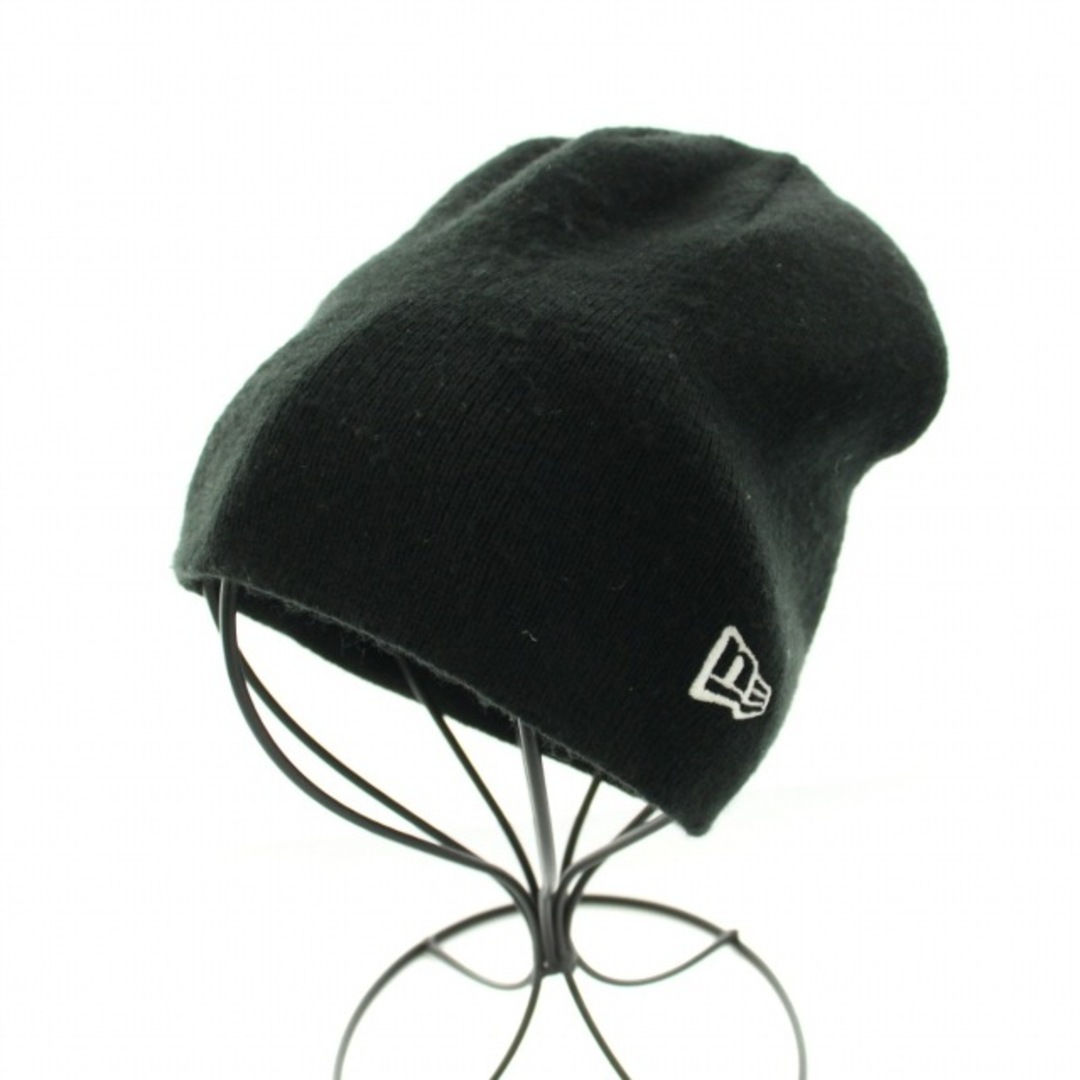 NEW ERA(ニューエラー)のニューエラ NEW ERA ニット帽 ビーニー 帽子 ロゴ 黒 ブラック レディースの帽子(その他)の商品写真
