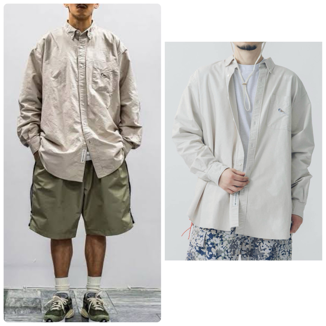 BEAMS(ビームス)のBEAMS JAPAN 22SS シティバード ボタンダウンシャツ(雀)-S メンズのトップス(シャツ)の商品写真