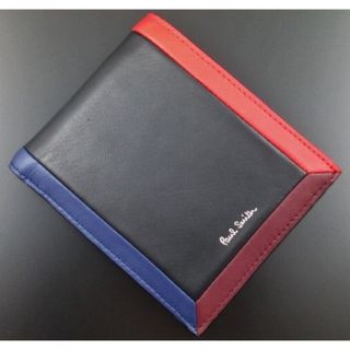 ポールスミス(Paul Smith)の数量限定☆新品☆箱付 ポールスミス 人気カラーブロック 二つ折り財布 黒(折り財布)