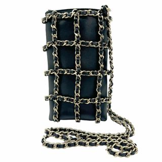 シャネル(CHANEL)のシャネル CHANEL  スマホポーチ レザー ブラック レディース 送料無料【中古】 z0926(その他)