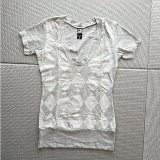 オルタナティブ(ALTERNATIVE)の新品同様 alternative アメリカ製 Tシャツ オルタナティブ Vネック(カットソー(半袖/袖なし))
