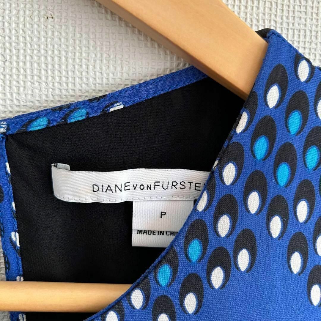 DIANE von FURSTENBERG(ダイアンフォンファステンバーグ)のダイアンフォンファステンバーグ シルク ワンピース 美品 レディースのワンピース(ひざ丈ワンピース)の商品写真