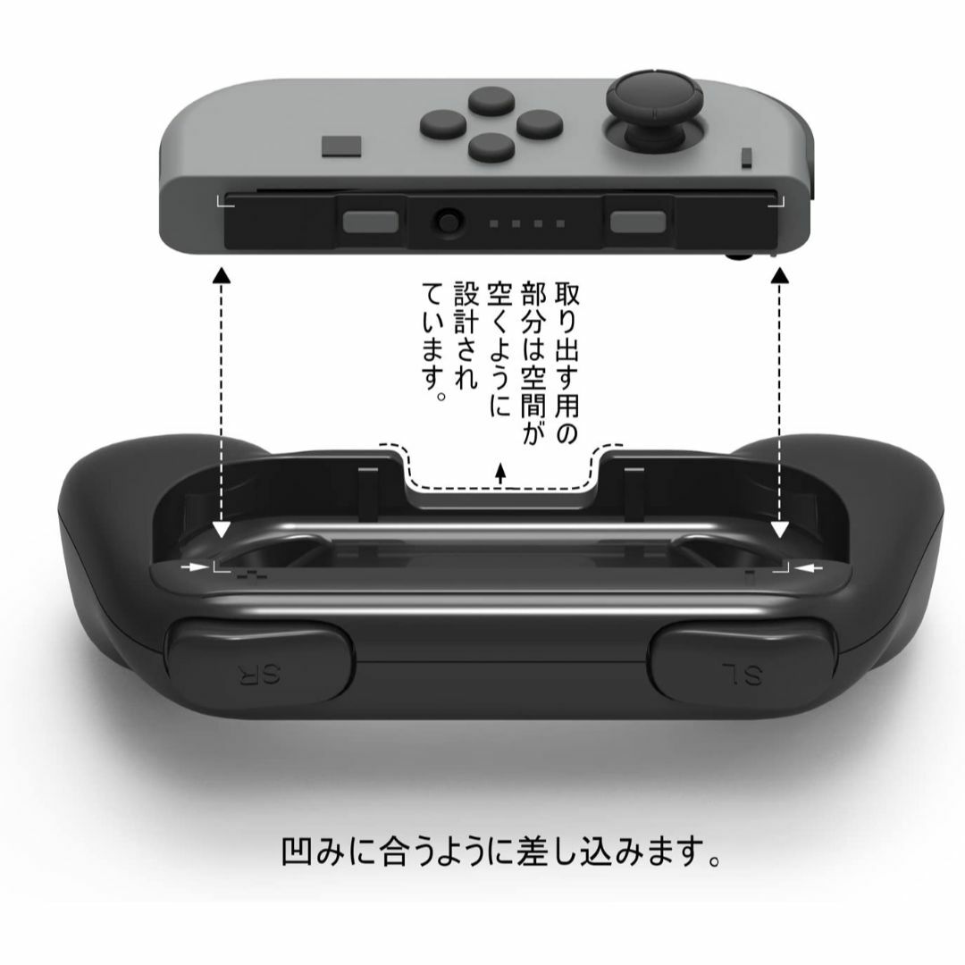 【2個セット】Switchジョイコングリップ　Joy-Conハンドル エンタメ/ホビーのゲームソフト/ゲーム機本体(その他)の商品写真