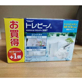 トウレ(東レ)の(３コセット)東レ トレビーノ カセッティ308T カートリッジ2コ付き(浄水機)