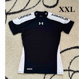 アンダーアーマー(UNDER ARMOUR)の美品 アンダーアーマー ヒートギア コンプレッション メンズ 半袖 XXL(トレーニング用品)