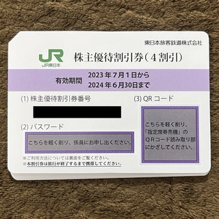 ジェイアール(JR)の【即日発送】JR東日本 東日本旅客鉄道 株主優待券 1枚(その他)
