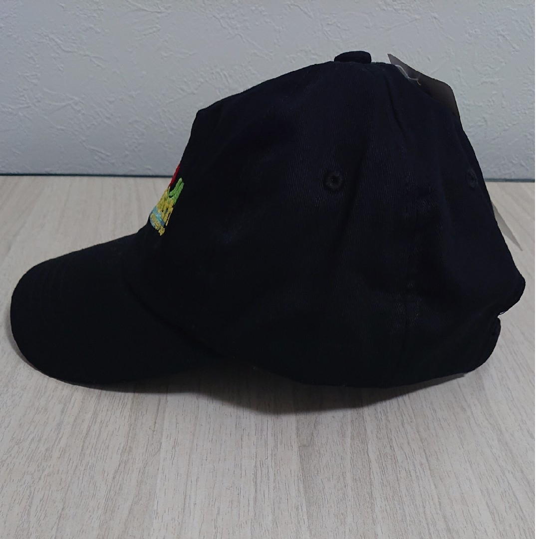 【新品未使用】草加健康センター キャップ ラッコ 刺繍 男女兼用 ブラック レディースの帽子(キャップ)の商品写真