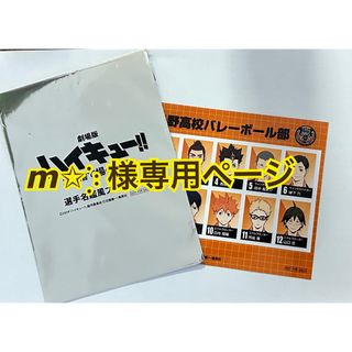 劇場版ハイキュー！！ゴミ捨て場の決戦　選手名鑑風ブロマイド(アート/エンタメ)