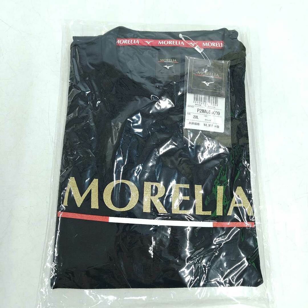 MIZUNO(ミズノ)の【未使用】ミズノ MORELIA モレリア 35th Tシャツ 2XL ブラック P2MA090009 メンズ MIZUNO スポーツ/アウトドアのサッカー/フットサル(ウェア)の商品写真